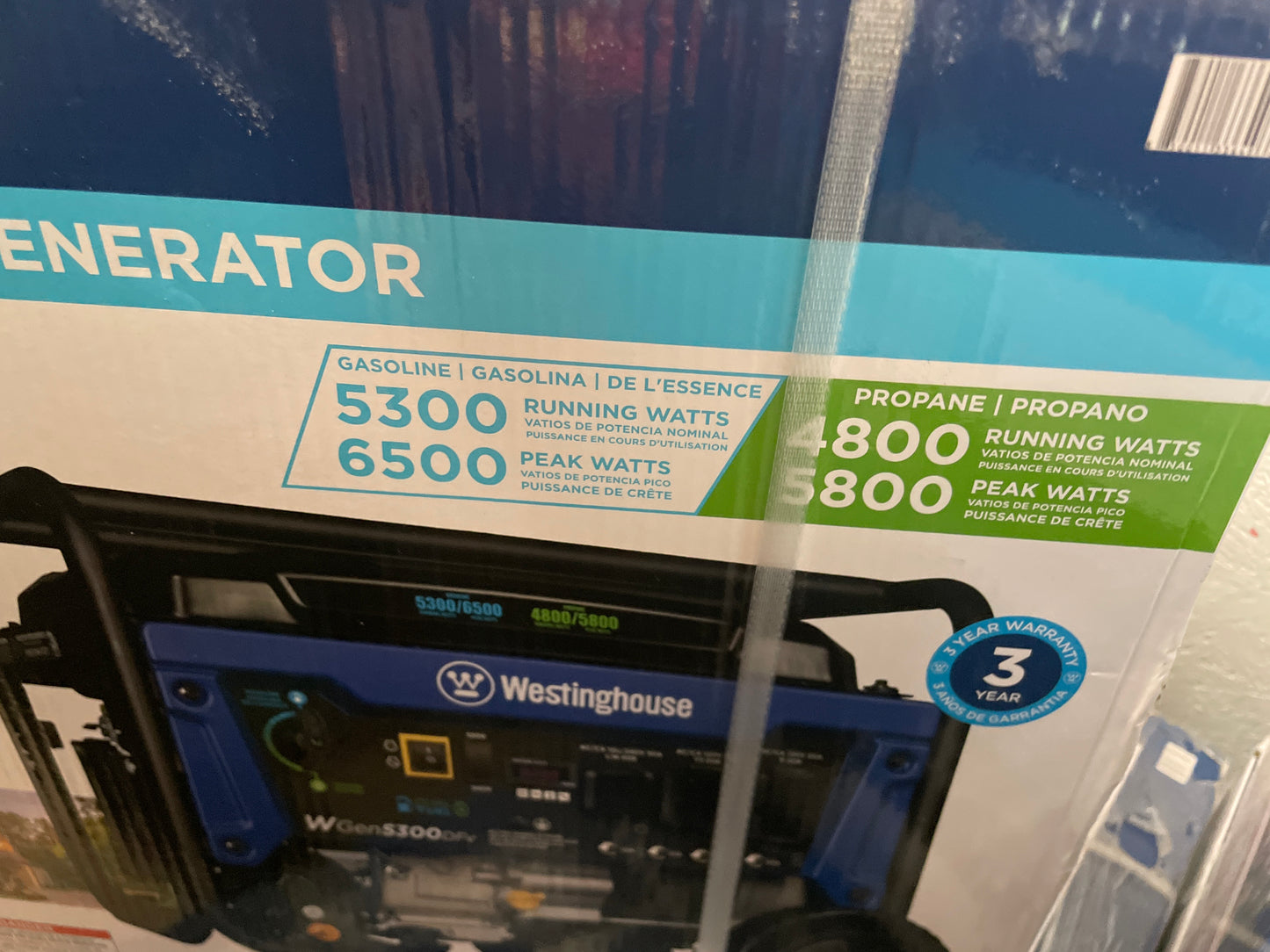 Westinghouse portable generator