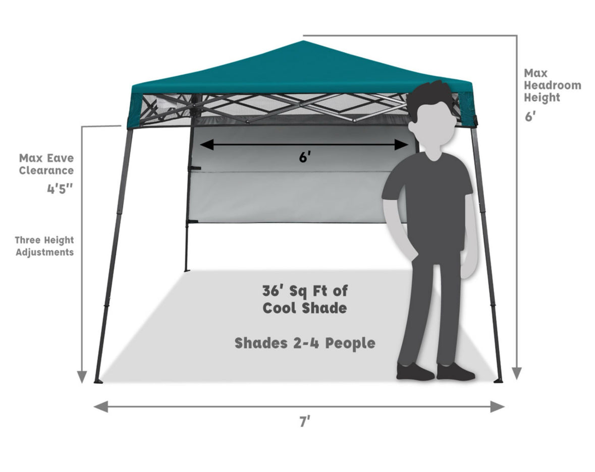 Members Mark Backpack 7ftx7ft Instant Canopy