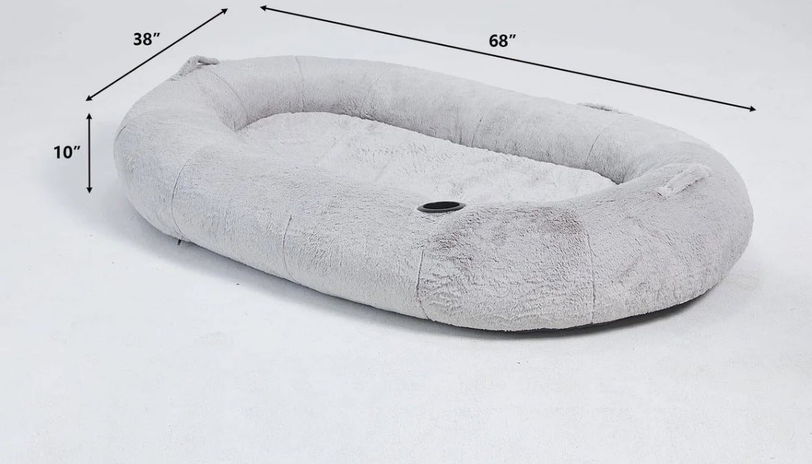 Cozy Plush Pet Bed For Humans