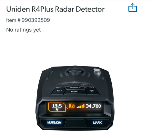 Uniden Extreme Long Range Radar