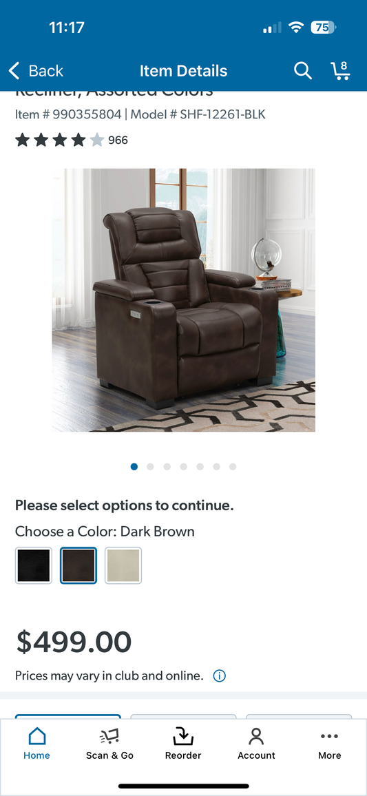 Lexington Power Recliner