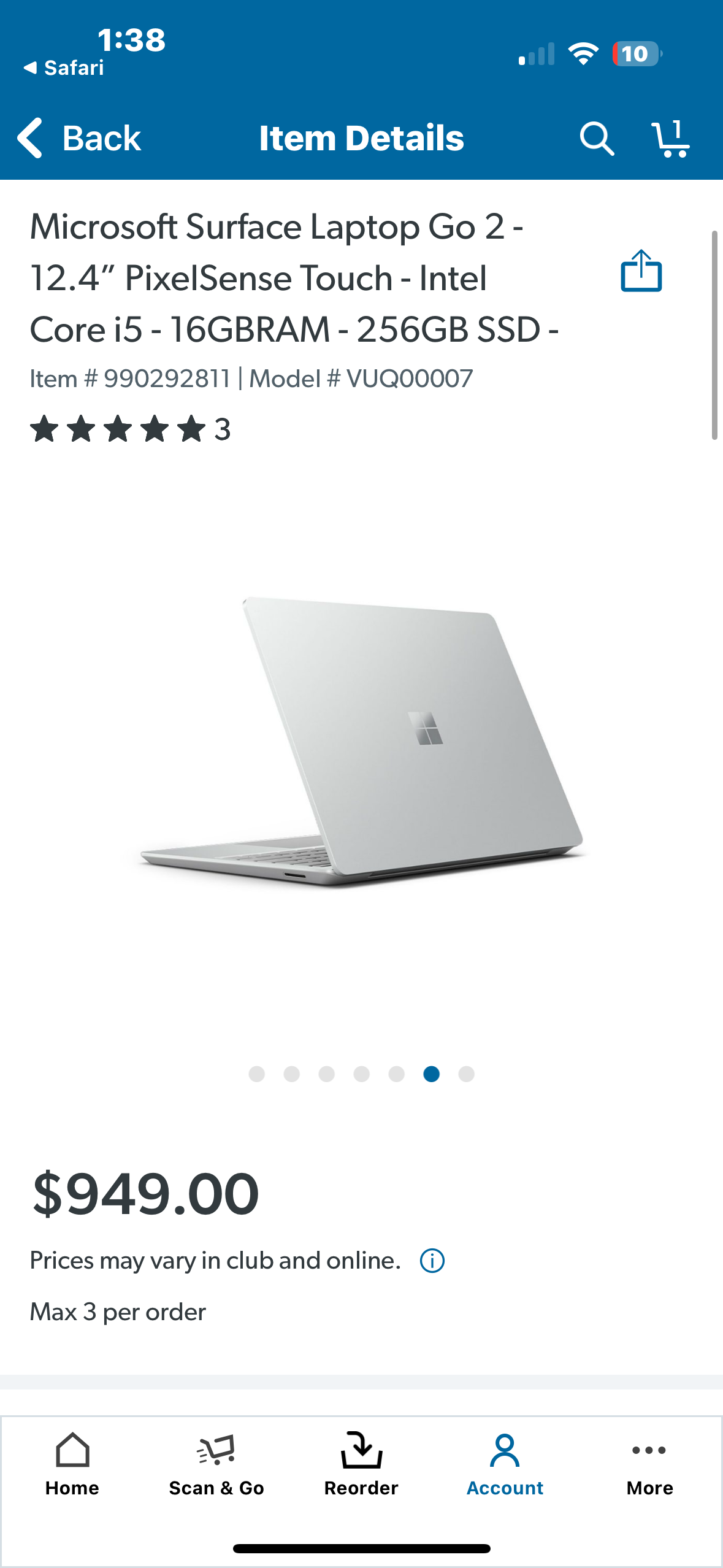 Microsoft Surface Laptop Go 2