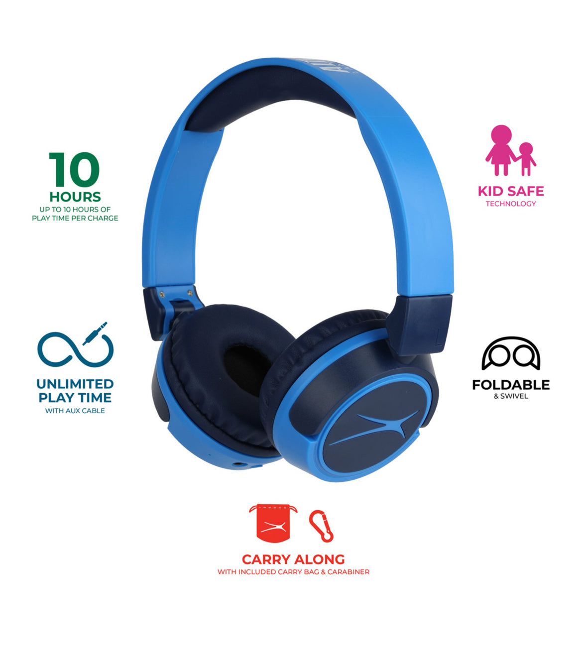 Kids Altec Lansing 2-1 Kid Safe Headphones