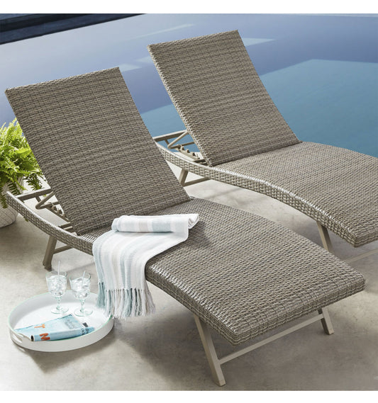 Members Mark 2 Pack Padded Wicker Chaise