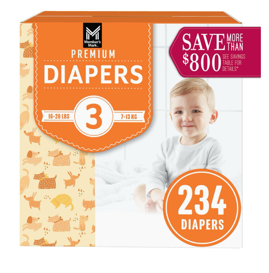 Members Mark Size 3 Diapers