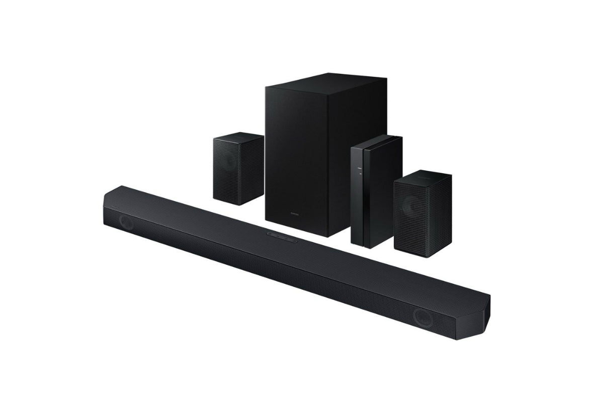 SAMSUNG Q-series 5.1 Channel
Sound Bar with Wireless
Subwoofer, Q-Symphony & Dolby