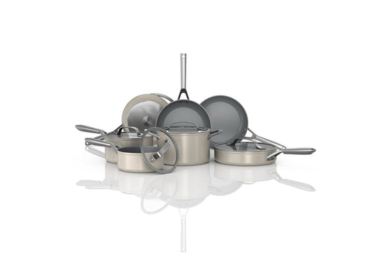 Ninja NeverStick Ceramic Pro 12-
Piece Cookware Set, Stone