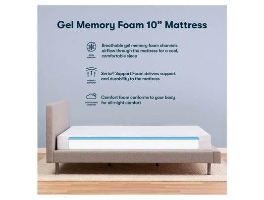 Serta Twin 10” Medium Gel Memory Foam