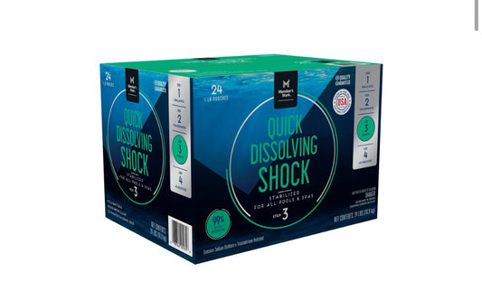 Member's Mark Quick Dissolving
Shock Stabilizer 1lb, 24pk