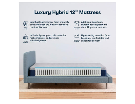 Serta 12” Full Medium Hybrid Mattress