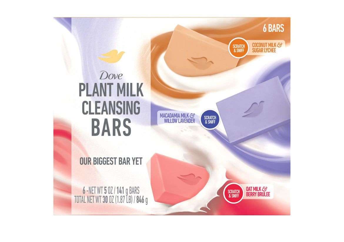 Dove Plant Milk Bar Soap, 5 oz., 6 pk.