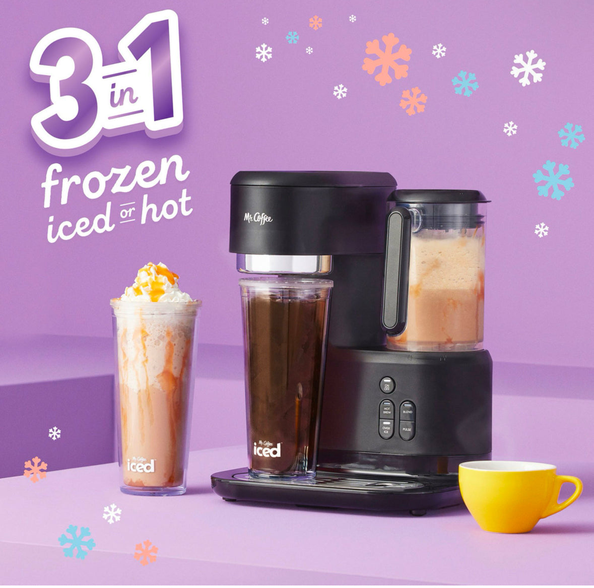 Mr. Coffee Single-Serve Frappe, Iced, and Hot Coffee Maker and Blender