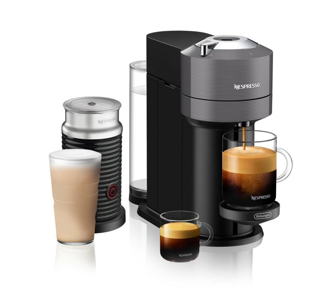 Nespresso Vertuo Next Deluxe by De’Longhi, Dark Grey with Milk Frother