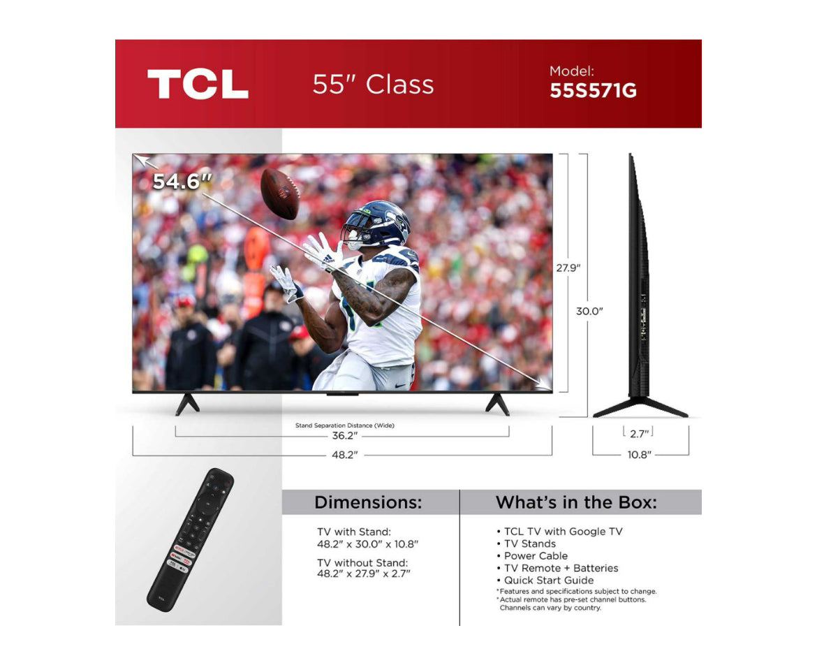 TCL 55" Class S5 Series 4K UHD
Smart TV