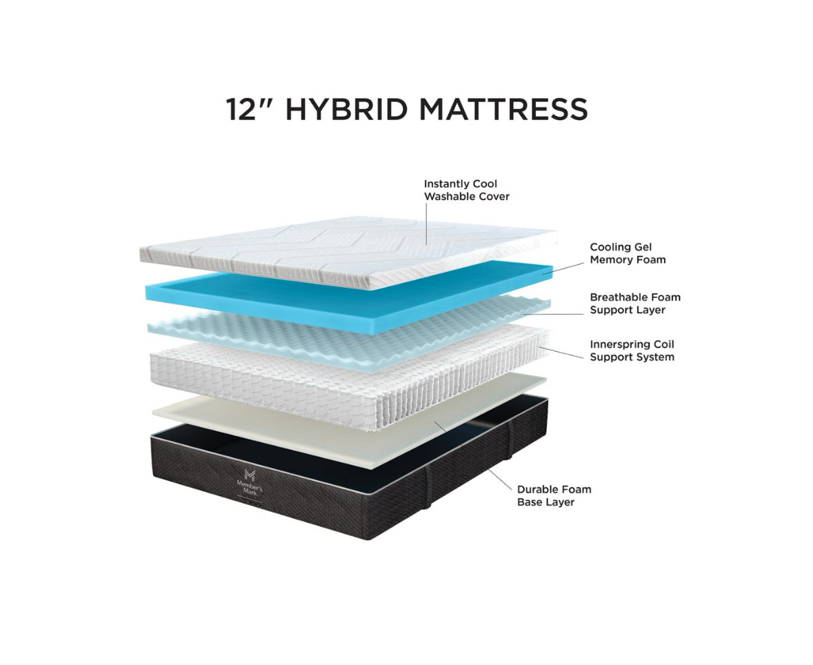 Members Mark Queen Hybrid Mattress