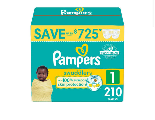 Pampers Swaddlers Diapers Size 1